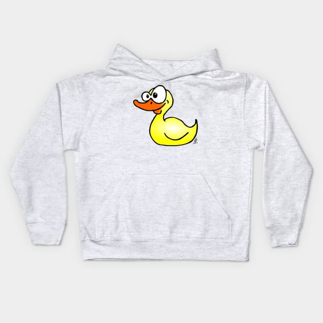 Rubber duck Kids Hoodie by Cardvibes